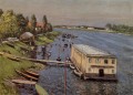 Boathouse à Argenteuil Impressionnistes Gustave Caillebotte